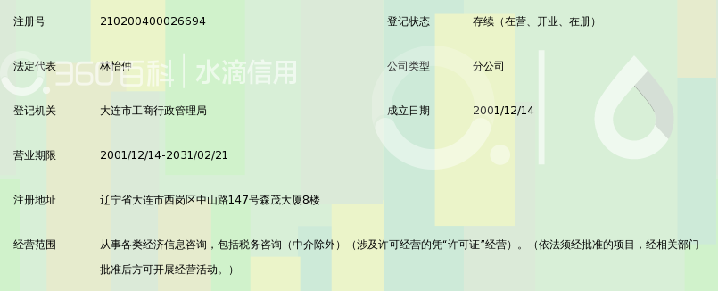 普华永道咨询(深圳)有限公司大连分公司