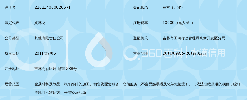 吉林市一汽宝钢汽车钢材部件有限公司_360百