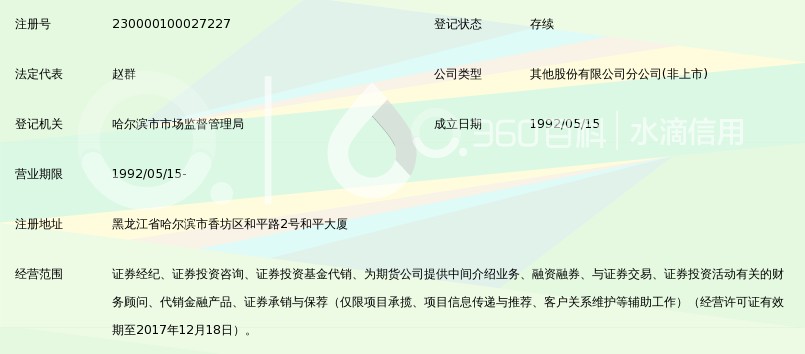 海通证券股份有限公司哈尔滨和平路证券营业部