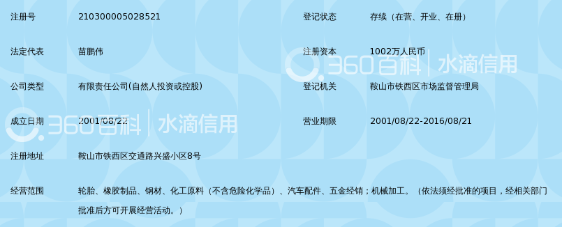 鞍山市耐新轮胎有限公司