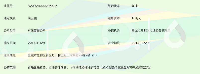 盐城市三河菜市场管理有限公司_360百科