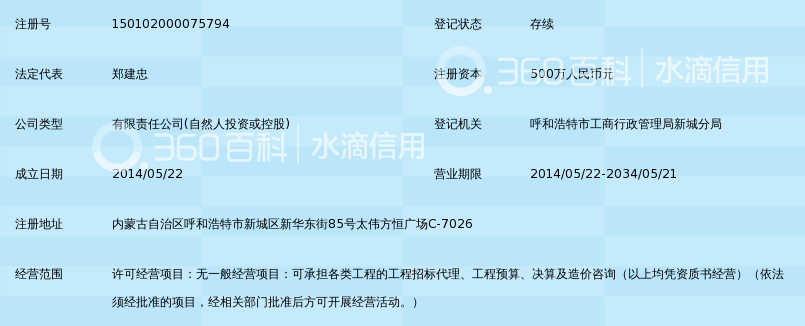 内蒙古中通建设工程项目管理有限公司_360百