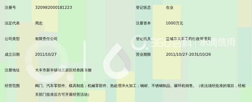 大丰市乾元精锻有限公司_360百科