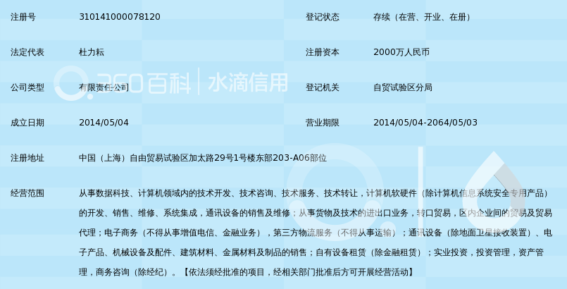 上海天玑数据技术有限公司_360百科