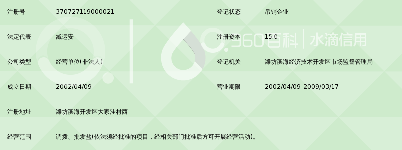 山东省盐业总公司昌乐转运处大家洼站