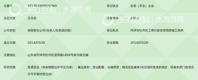 菏泽市牡丹区顺合物流有限公司_360百科