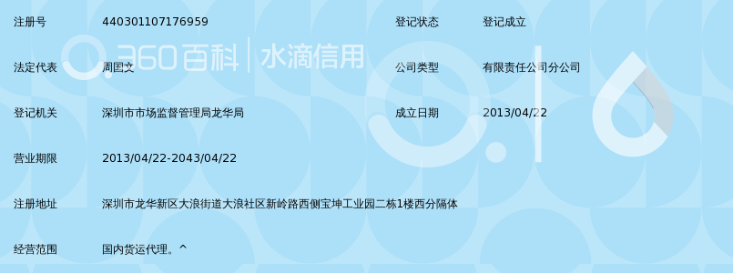 深圳市德邦物流有限公司龙华大浪北路营业部