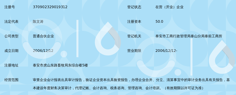 泰安致信联合会计师事务所_360百科