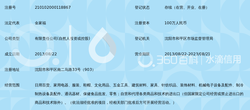 沈阳老妈乐商贸有限公司_360百科