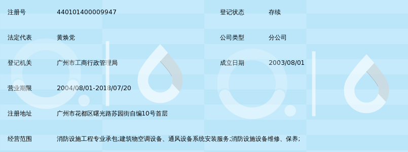 穗港消防服务公司广州花都分公司