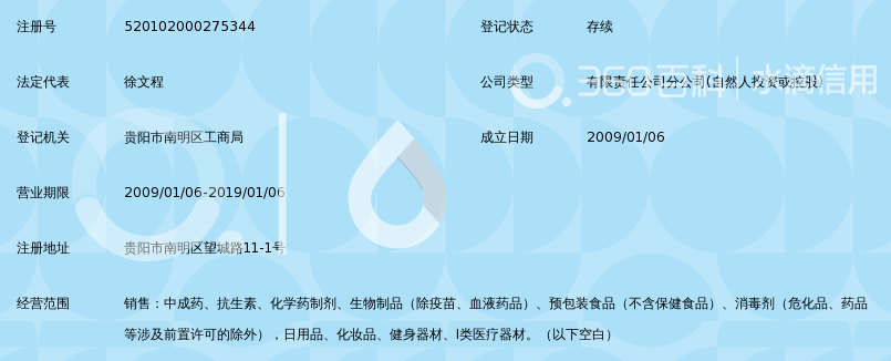 贵阳市药店工作证明 360搜索