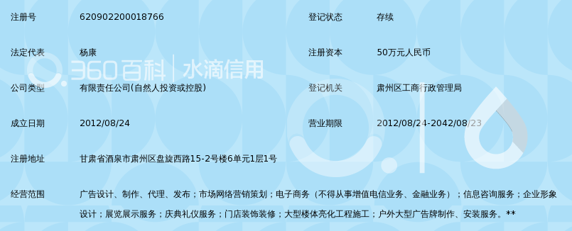 酒泉时光传媒广告有限公司