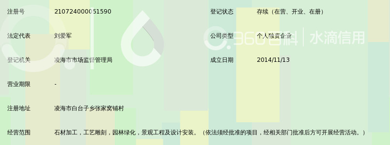 凌海市白台子乡晴空石材厂_360百科