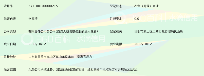 山东高速轨道交通集团有限公司岚山管理处