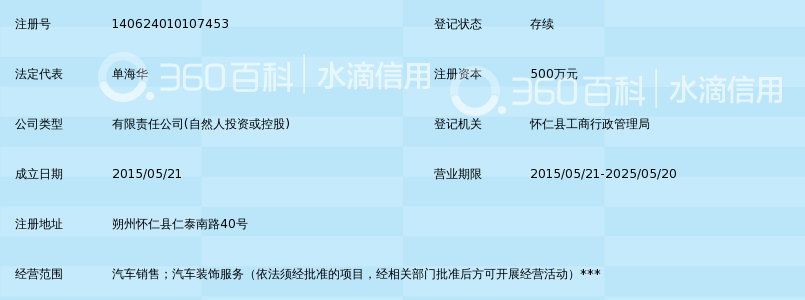 怀仁县博远汽车销售服务有限责任公司_360百
