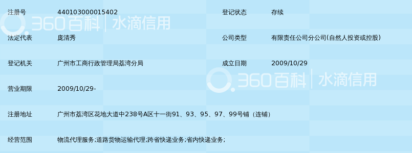 广州市德邦物流服务有限公司芳村分公司